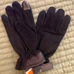 MEN'S TIMBERLAND LEATHER TOUCHSCREEN GLOVES